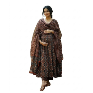 Women Maternity and Nursing Kurta Set with Dupatta