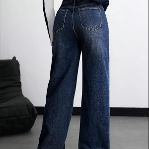 Women's Denim Stretchable High Waist Baggy Jeans for Women