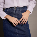Lycra Denim Women Skirt