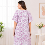 Women' Delivery Gown Cotton Fabric- V Neck